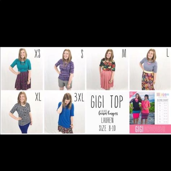 Plus size ~ Lularoe Red Gigi fitted top 💗 NWOT - Picture 4 of 8